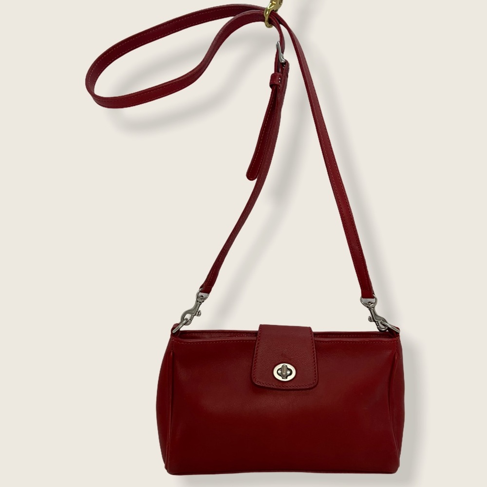 Coach Vintage Red Legacy Turnlock Demi Crossbody